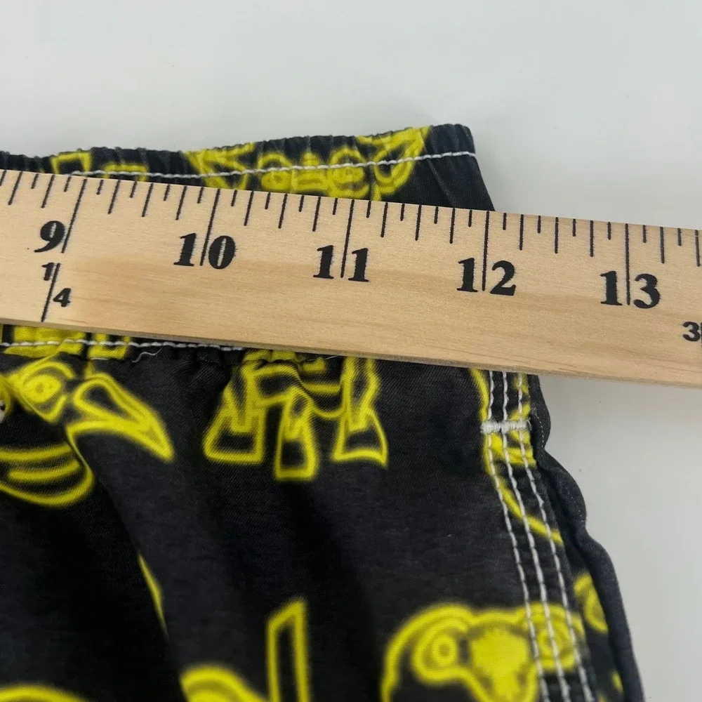 Gap Kids Star Wars Swim Trunks Black Neon Yellow Board Shorts Boys Medium M 8